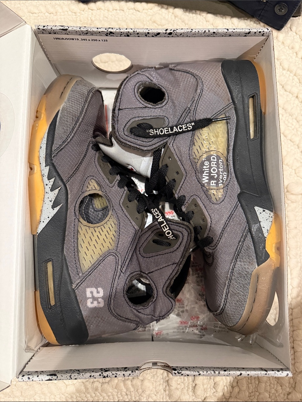 Jordan 5 Off White Size 13 Sail Black USED LIMITED SIZE 13 Jordan retro! Nike